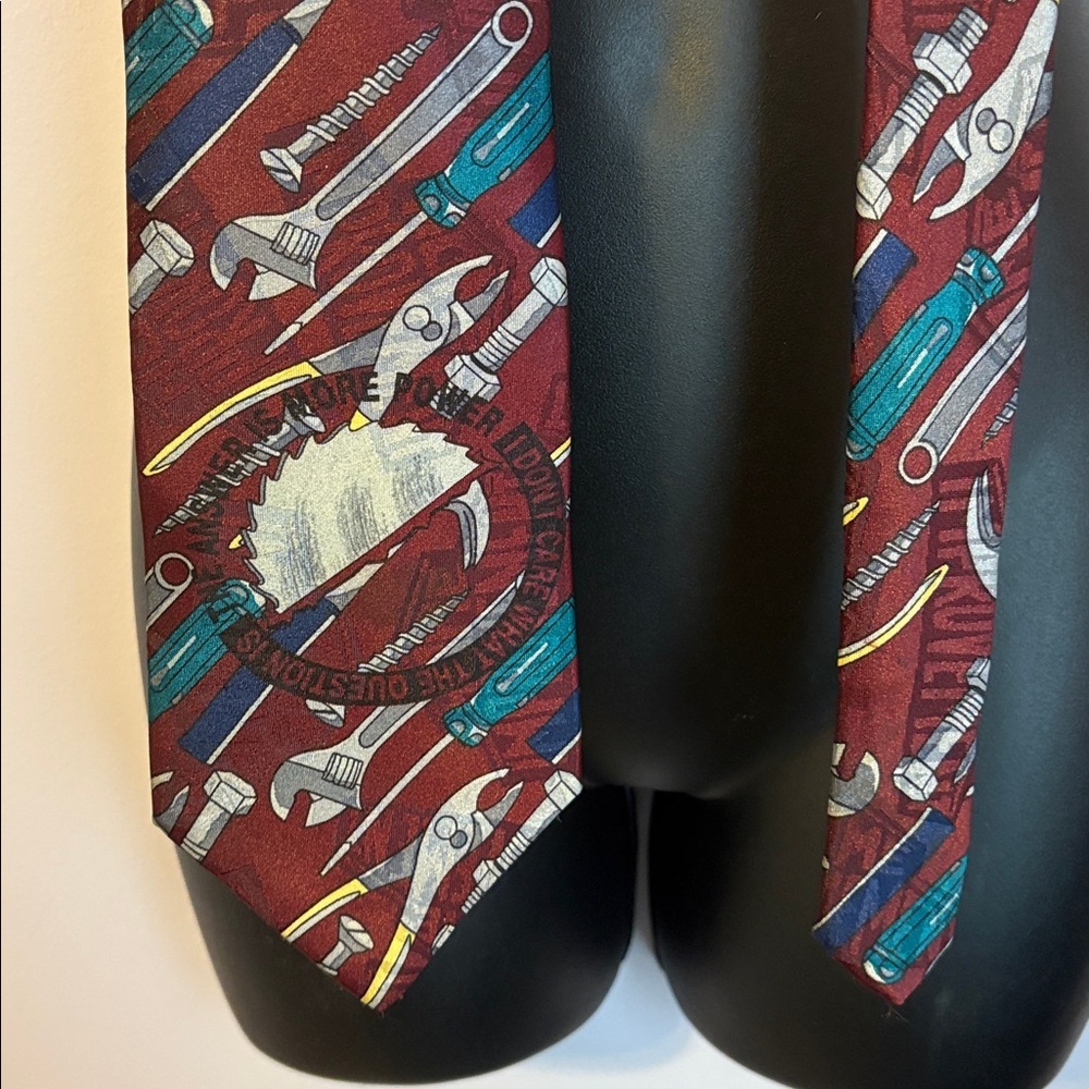 Home Improvement Vintage TV Show More Power Tool Time Necktie Tie